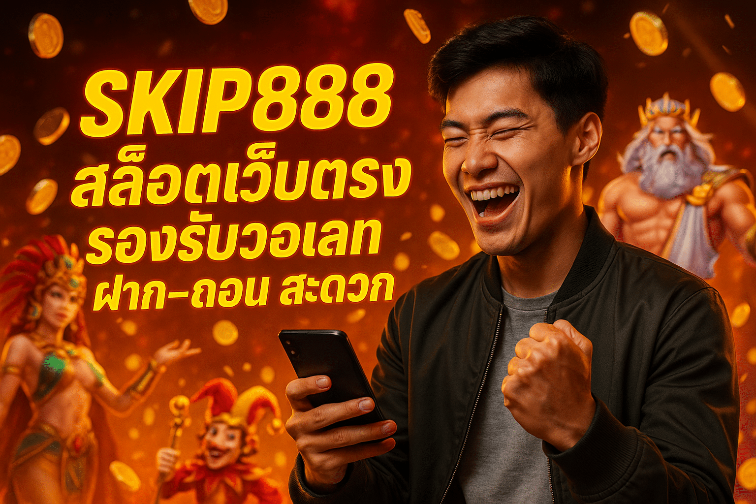 SKIP888 สล็อตเว็บตรง รองรับวอเลท ฝาก-ถอน สะดวก