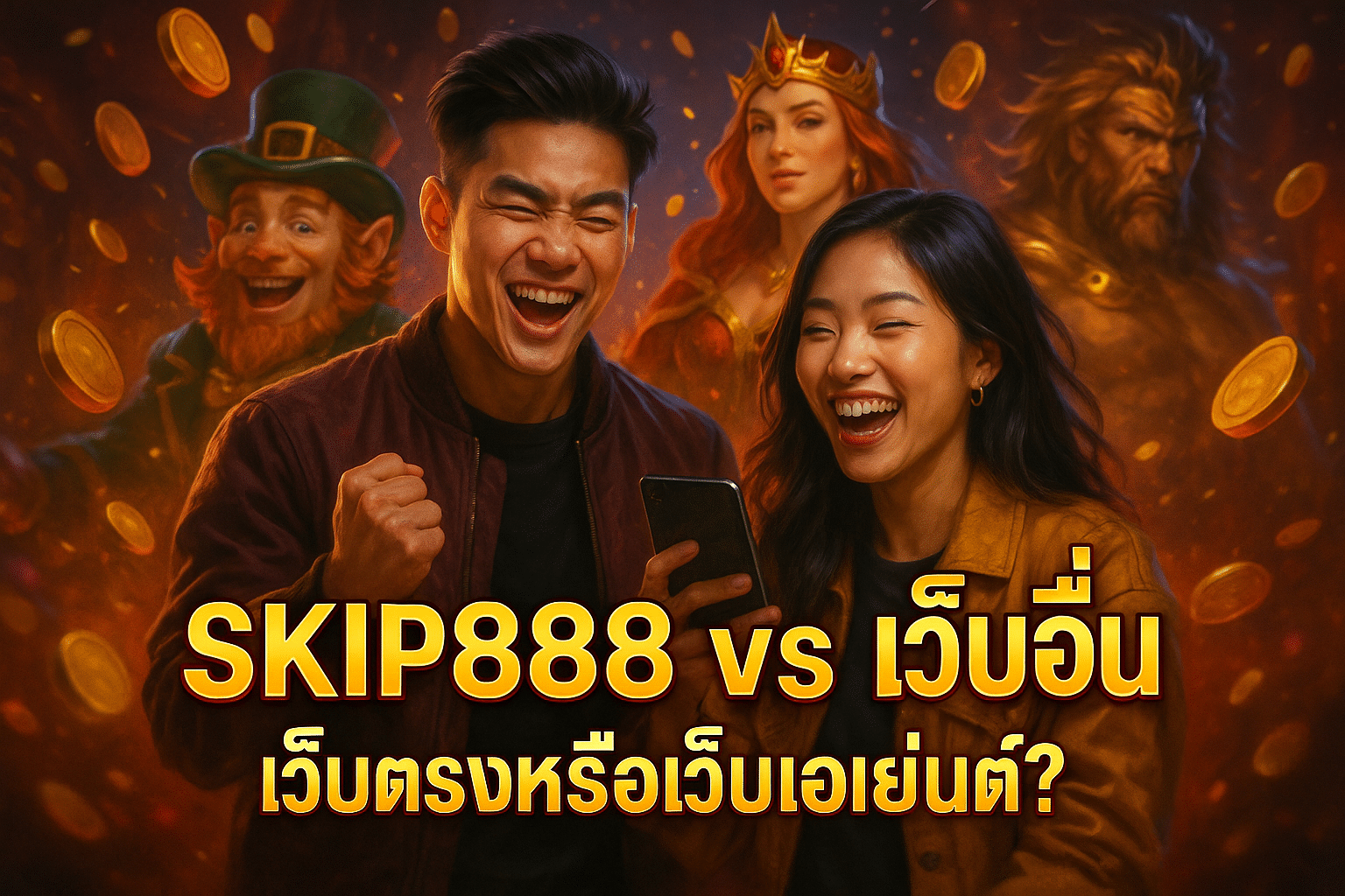 SKIP888 vs เว็บอื่น เว็บตรงหรือเว็บเอเย่นต์?